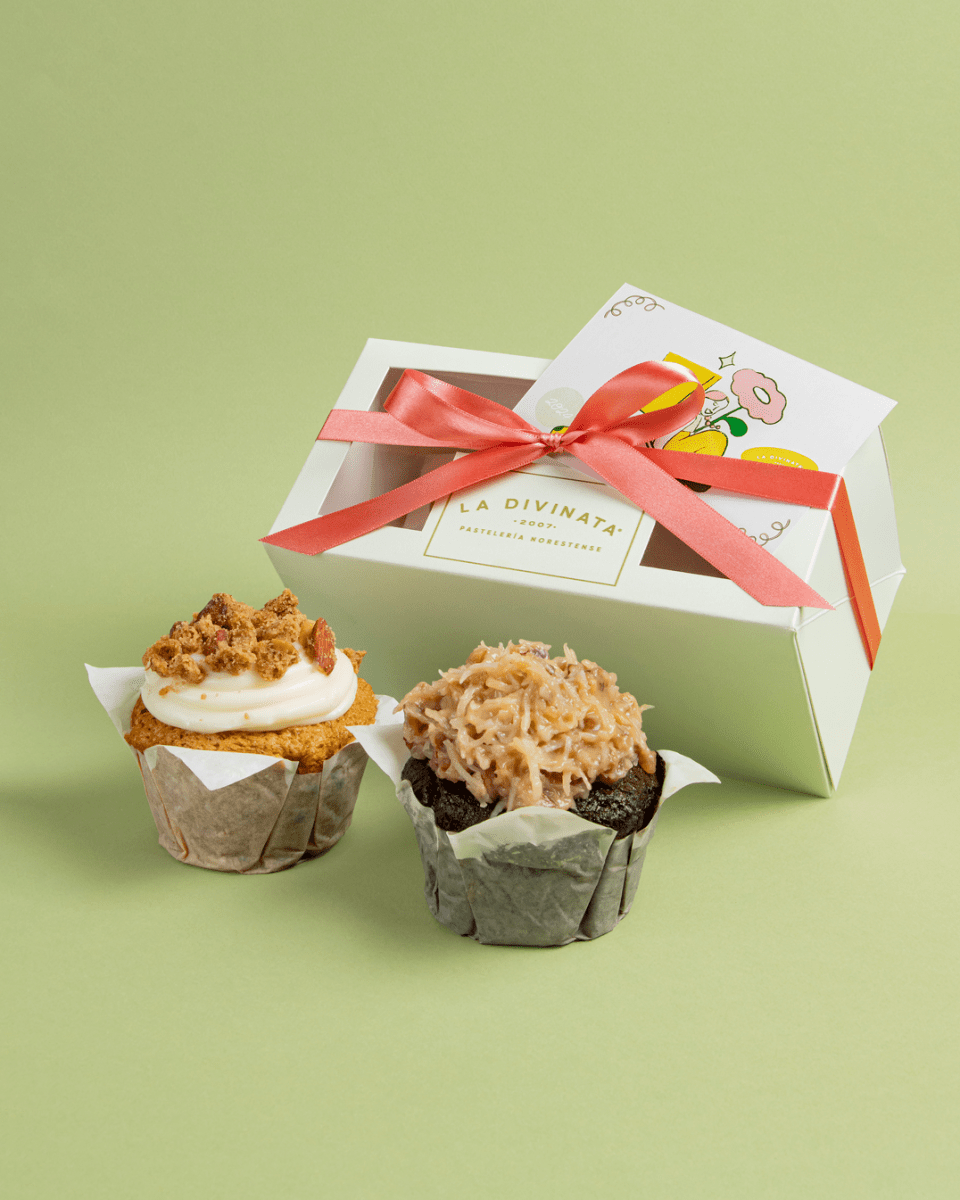 Especial para Mamá - Caja 2 Muffins - La Divinata, El mejor pastel de Monterrey ahora también en México