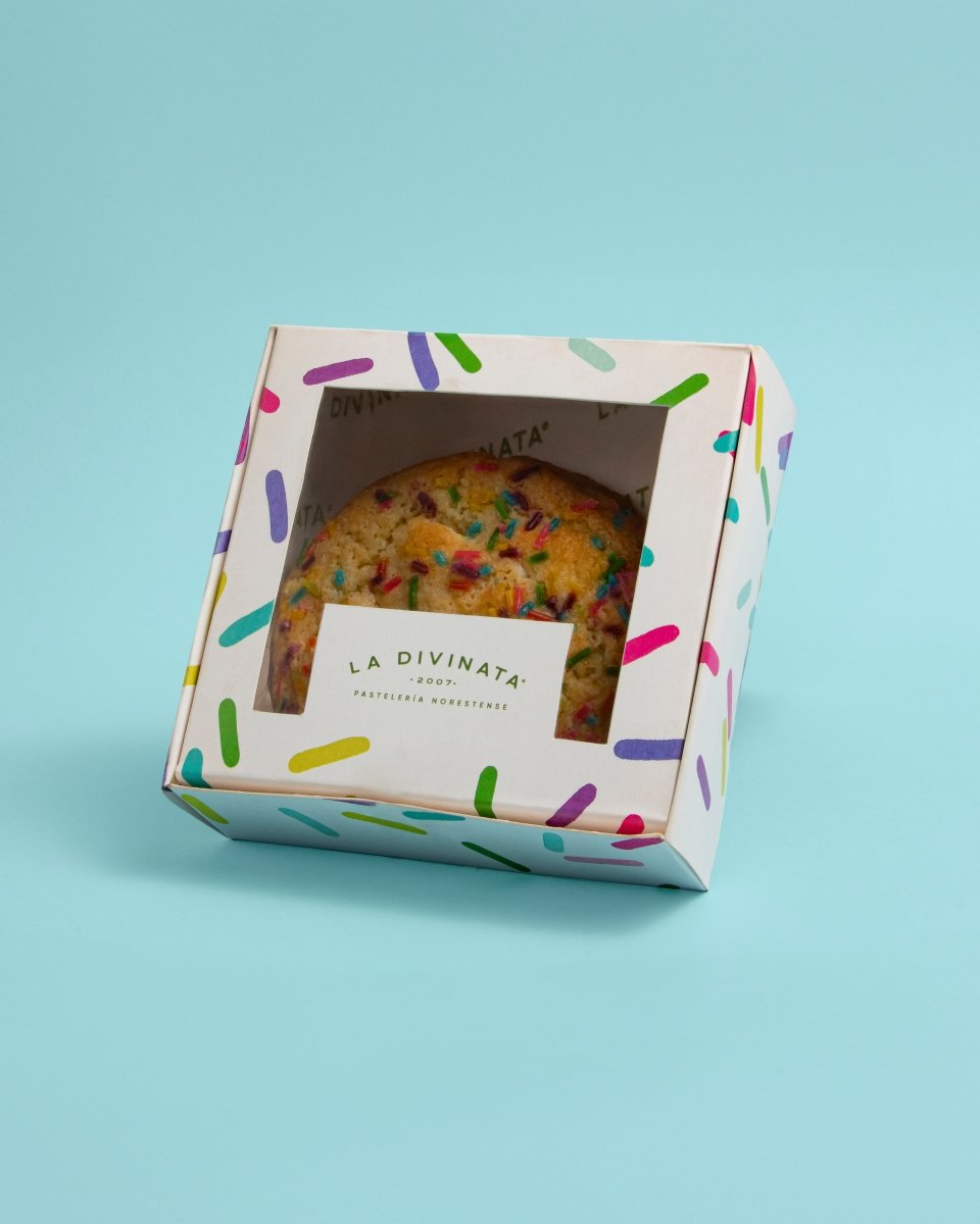 Galleta Cumpleaños Vainilla Individual - La Divinata, El mejor pastel de Monterrey ahora también en México