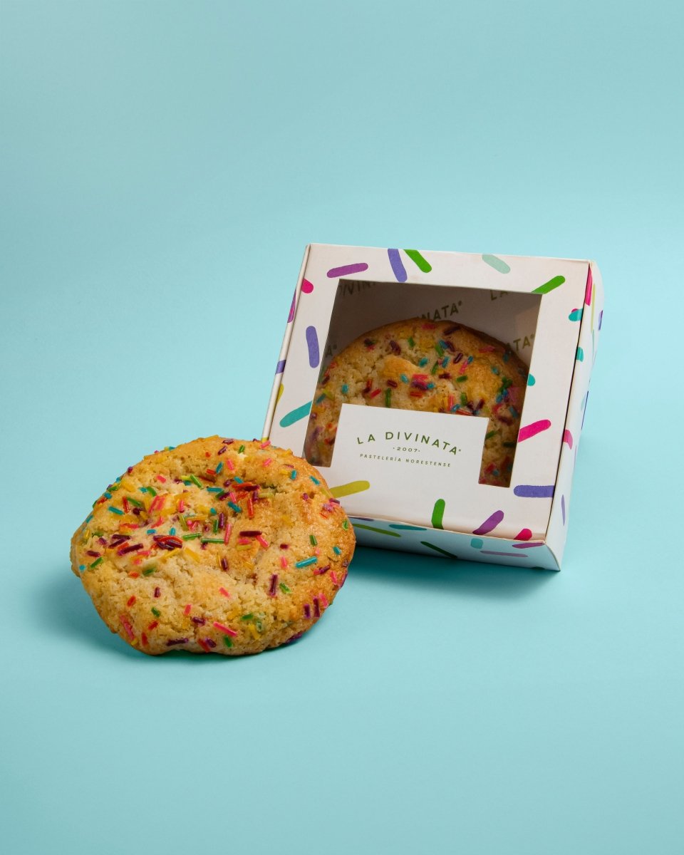 Galleta Cumpleaños Vainilla Individual - La Divinata, El mejor pastel de Monterrey ahora también en México
