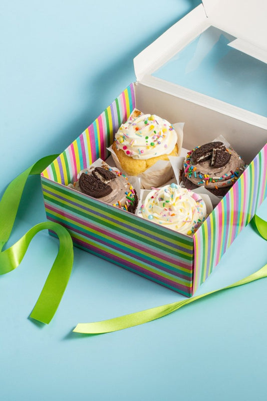 Caja 4 Muffins Día del Niño - La Divinata, El mejor pastel de Monterrey ahora también en México