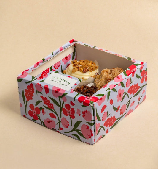 Caja 4 Muffins MOM25 - La Divinata, El mejor pastel de Monterrey ahora también en México