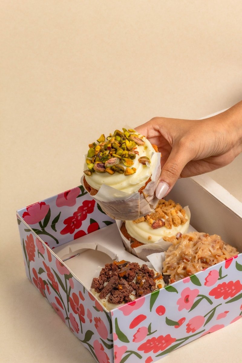 Caja 4 Muffins MOM25 - La Divinata, El mejor pastel de Monterrey ahora también en México