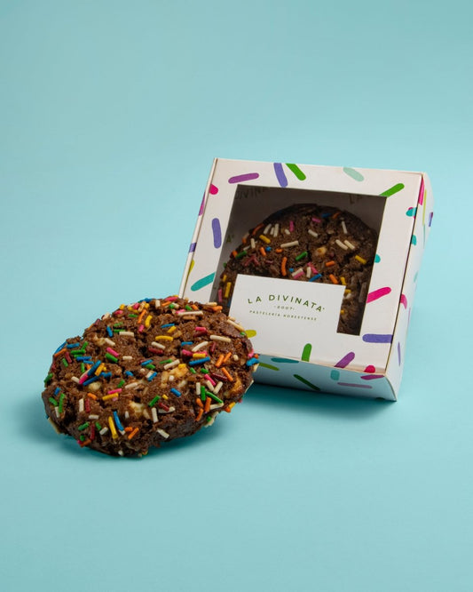 Galleta Cumpleaños Chocolate Individual - La Divinata, El mejor pastel de Monterrey ahora también en México