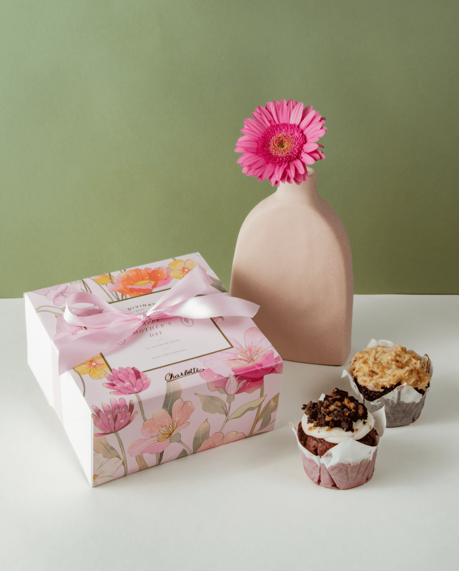 Caja con 4 Muffin MOM23 - La Divinata, El mejor pastel de Monterrey ahora también en México
