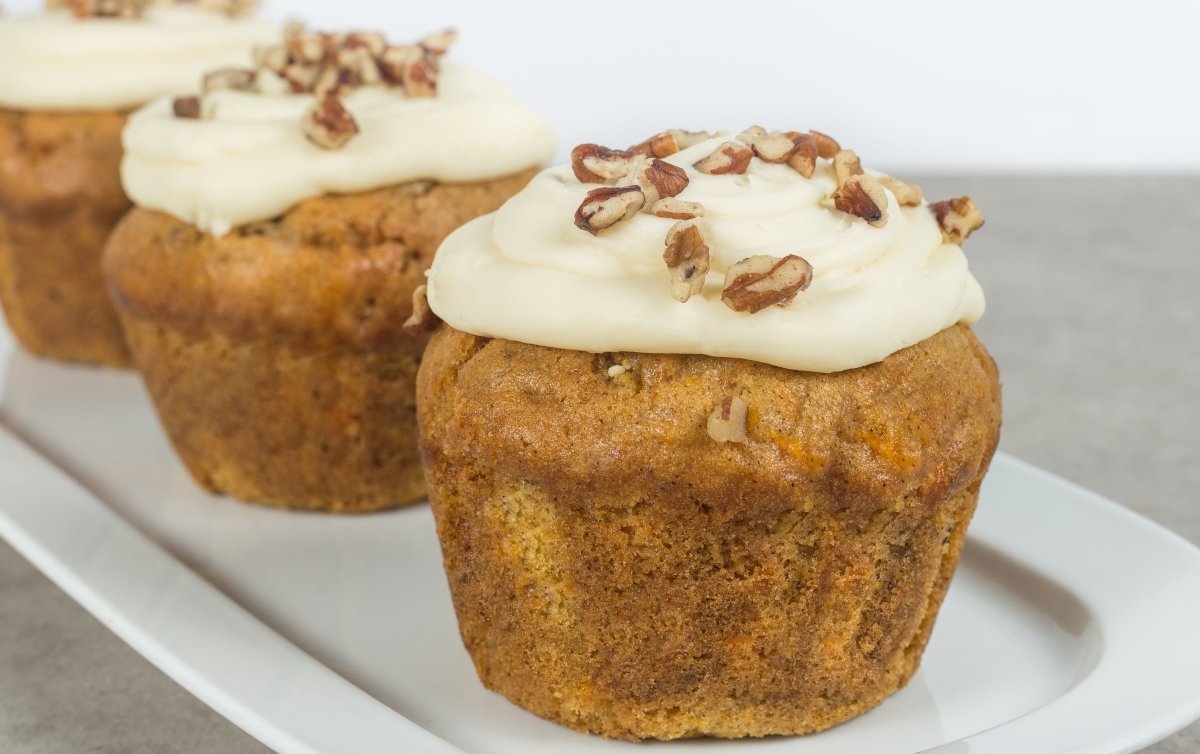 Muffin Zanahoria Vegano - La Divinata, El mejor pastel de Monterrey ahora también en México